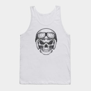 Helmet Skull Tank Top